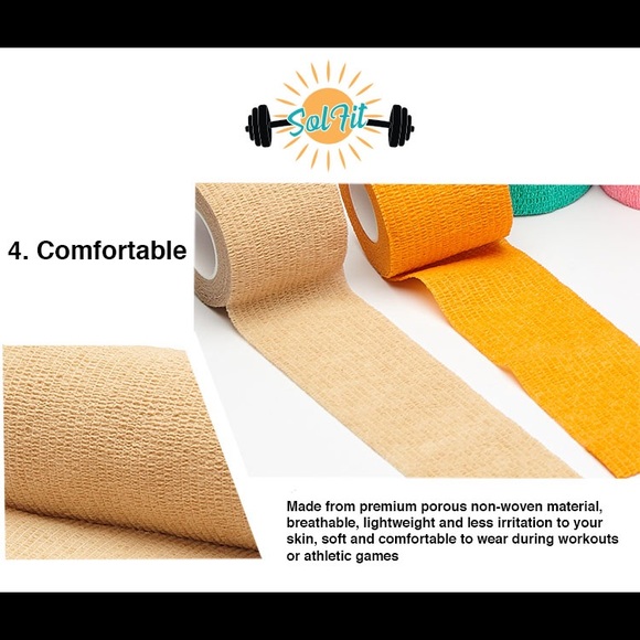 Self adherent Tape.Bandage tape.Weightlifting tape - Picture 6 of 6